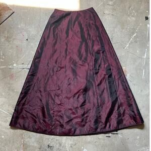 Vintage goth Fitted Skirt, formal dress, 90s, maroon black, High Waist